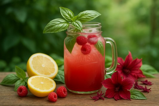 🌿 Basil Berry Lemonade